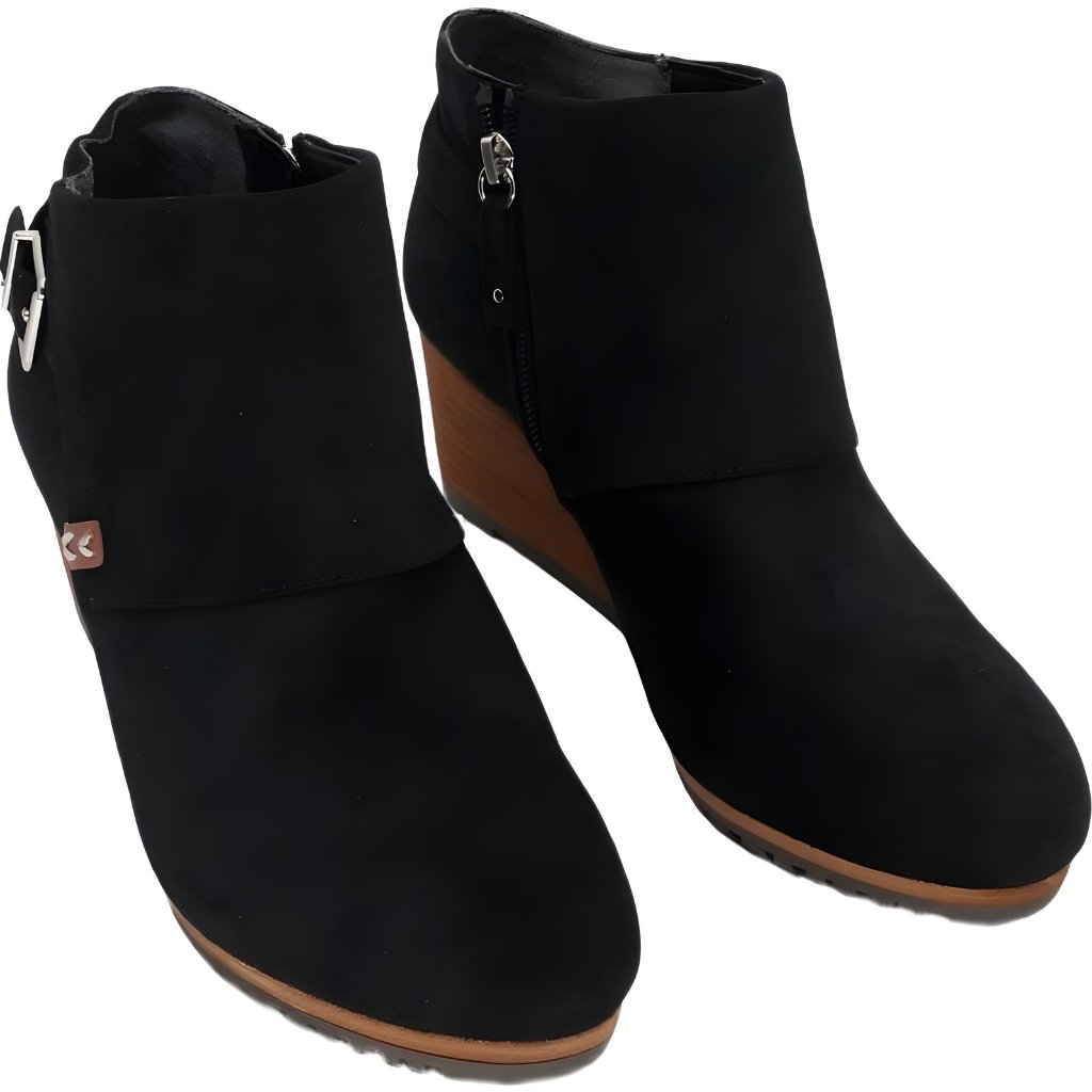 Dr. Scholls Create Wedge Booties Black Women's Us 9 M